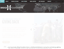 Tablet Screenshot of bridgefoundation.net
